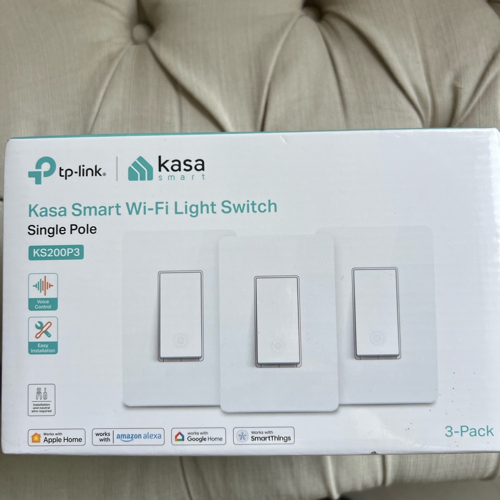 TP-Link Kasa Smart Light Switch 3-Pack in White